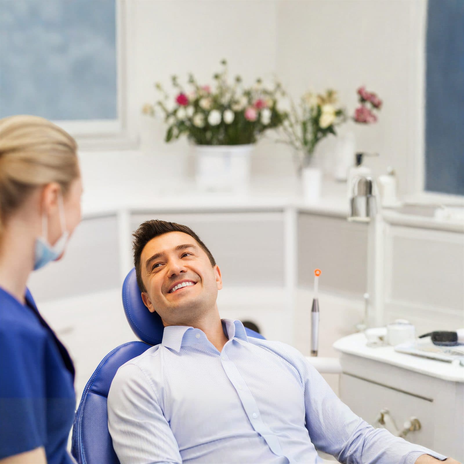 Routine dental cleaning and exam at Dr. Patel Dentistry