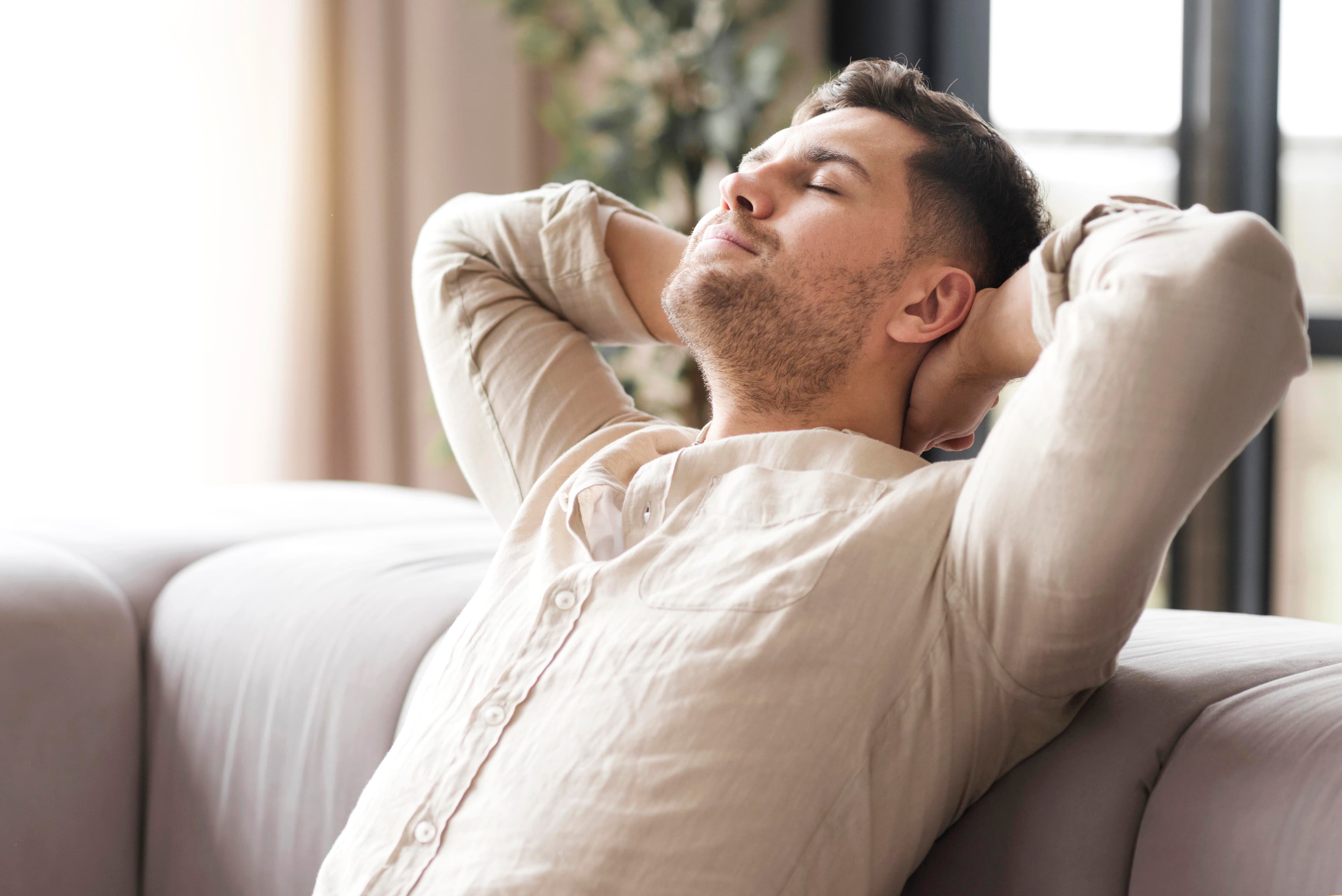 Relaxed patient during sedation dentistry at Dr. Patel Dentistry in Ajax, ON